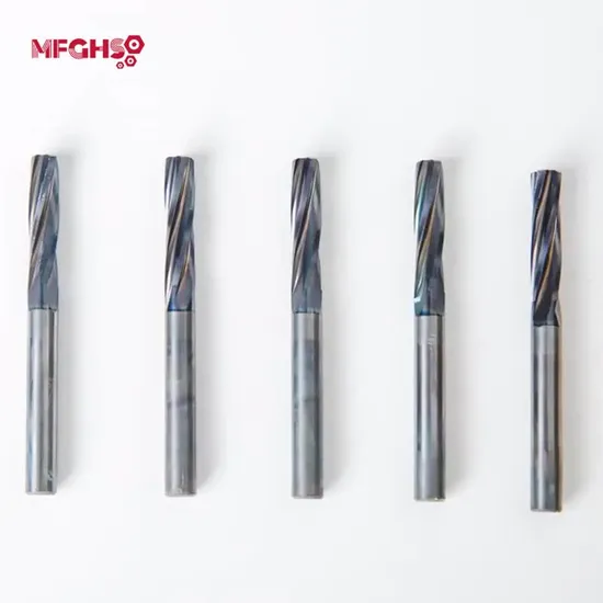 High Quality 2/3/4 Flute Polished Surface Easy Install Tungsten Durable Carbide Reamer